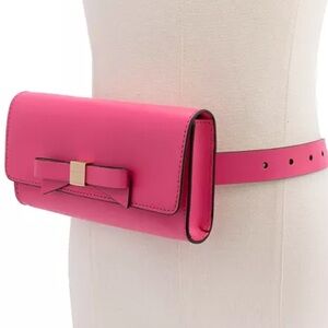 Kate Spade NWT Hot Pink Bow Belt Bag Size Large/X Large